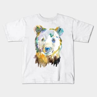 Watercolor Bear Kids T-Shirt